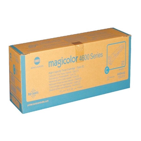Toner Konica Minolta A0DK452 (MagiColor 4650), azúrová (cyan), originál