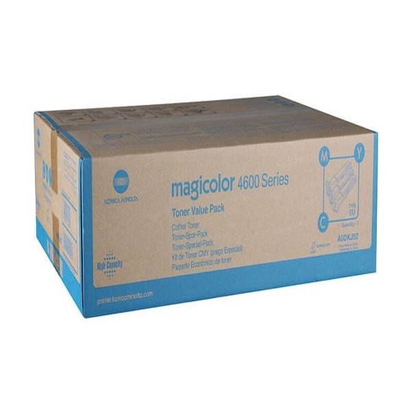 Toner Konica Minolta A0DKJ52 (MagiColor 4650), CMY, trojbalenie, multipack, originál