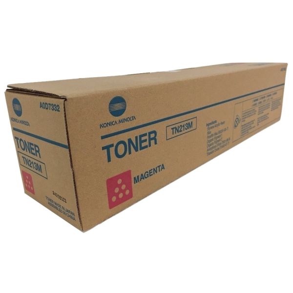 Toner Konica Minolta TN213M, TN-213, A0D7352, C200, C203, C253, purpurová (magenta), originál