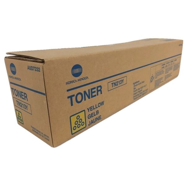 Toner Konica Minolta TN213Y, TN-213, A0D7252, C200, C203, C253, žltá (yellow), originál