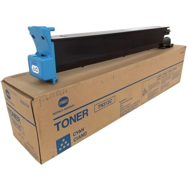 Toner Konica Minolta TN312C, 8938708, C300, C350, C352, azúrová (cyan), originál