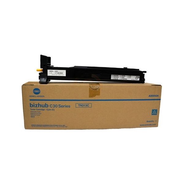 Toner Konica Minolta TN313C, A06V454, azúrová (cyan), originál