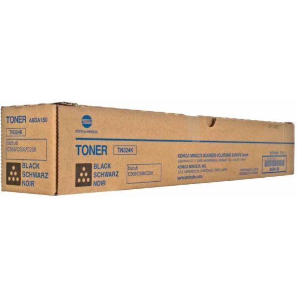 Toner Konica Minolta TN324K, A8DA150, C258, C308, C368, čierna (black), originál