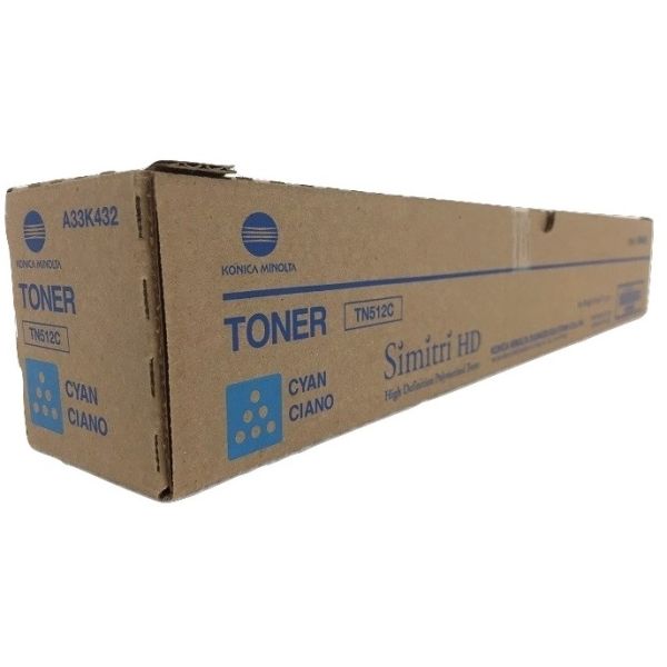 Toner Konica Minolta TN512C, A33K452, C454, C554, azúrová (cyan), originál