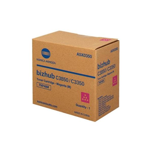 Toner Konica Minolta TNP48M, A5X0350, purpurová (magenta), originál