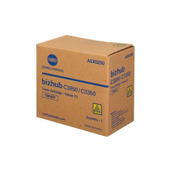 Toner Konica Minolta TNP48Y, A5X0250, žltá (yellow), originál