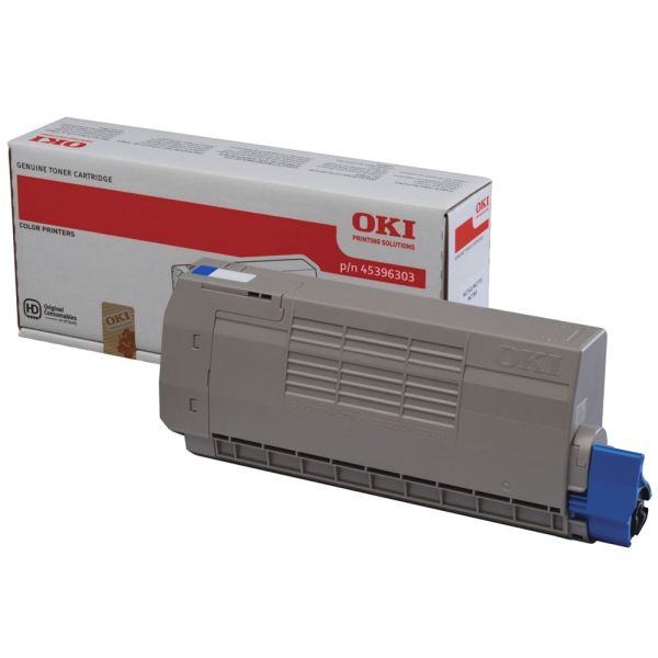 Toner OKI 45396303 (MC760, MC770, MC780), azúrová (cyan), originál