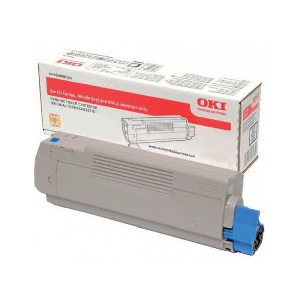 Toner OKI 46490403 (C532, C542, MC563, MC573), azúrová (cyan), originál
