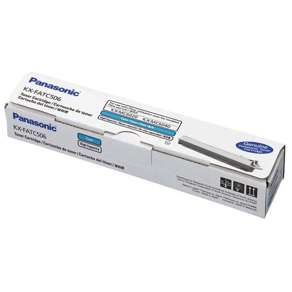 Toner Panasonic KX-FATC506, azúrová (cyan), originál