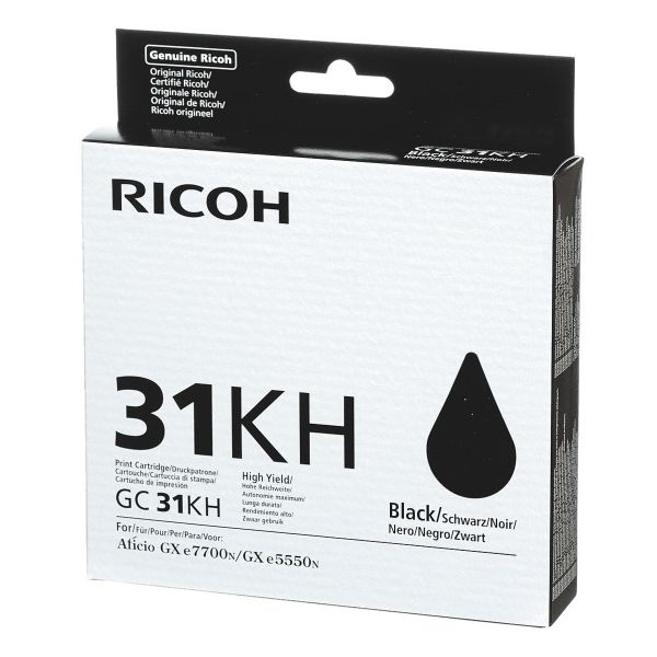 Cartridge Ricoh GC31HK, 405701, čierna (black), originál