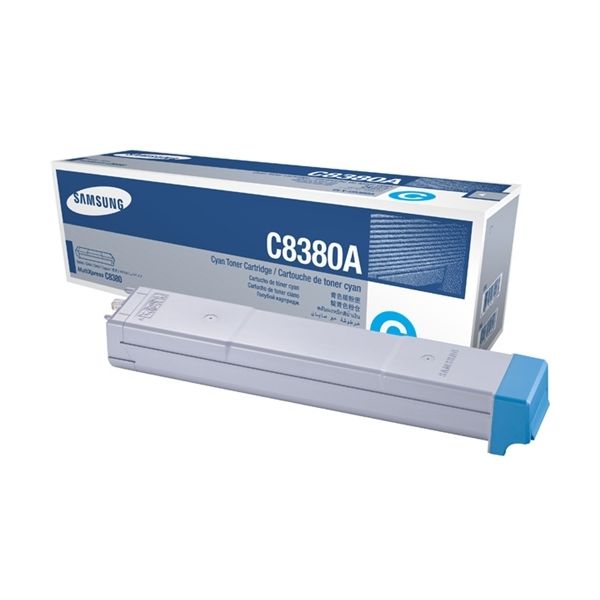 Toner Samsung CLX-C8380A, azúrová (cyan), originál