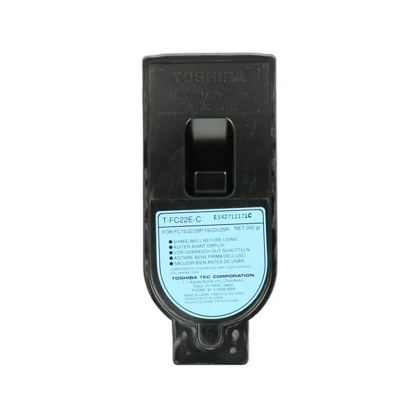 Toner Toshiba T-FC22E-C, azúrová (cyan), originál
