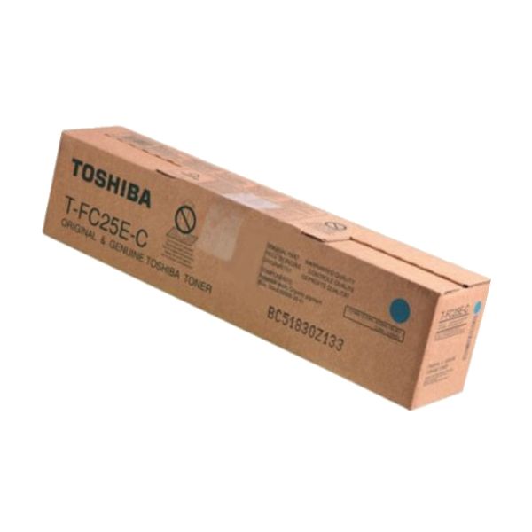 Toner Toshiba T-FC25E-C, azúrová (cyan), originál