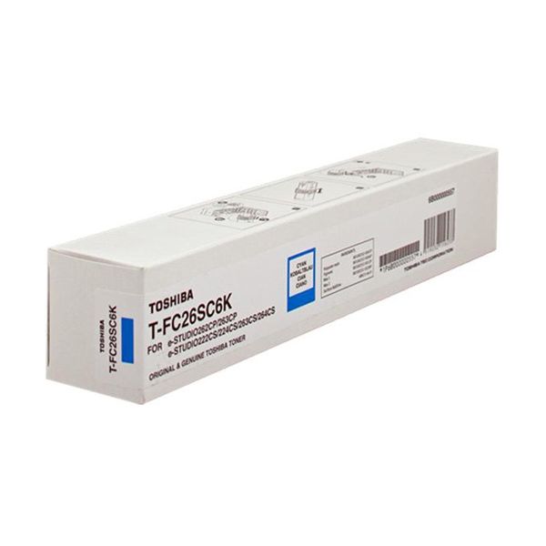 Toner Toshiba T-FC26SC, azúrová (cyan), originál