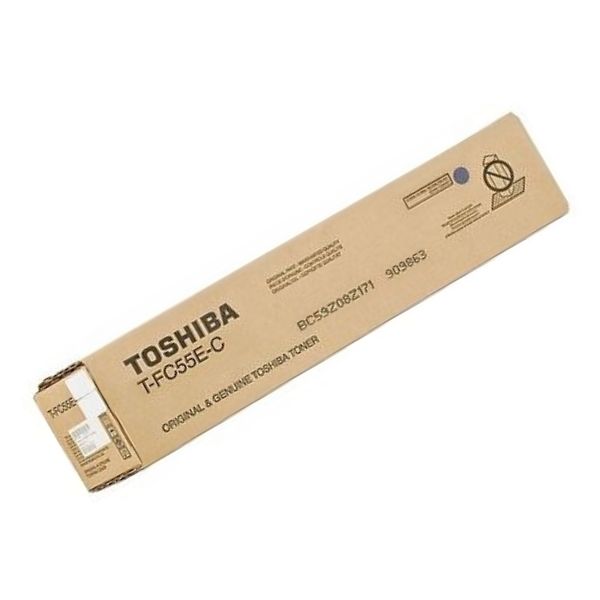 Toner Toshiba T-FC55E-C, azúrová (cyan), originál