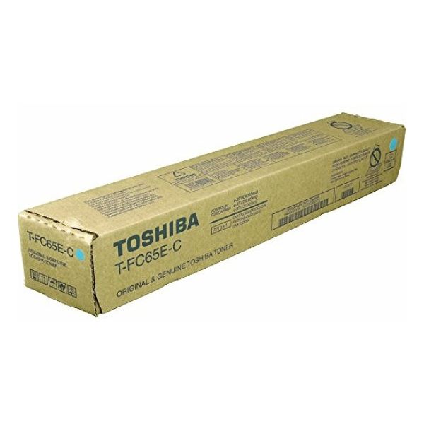 Toner Toshiba T-FC65E-C, azúrová (cyan), originál