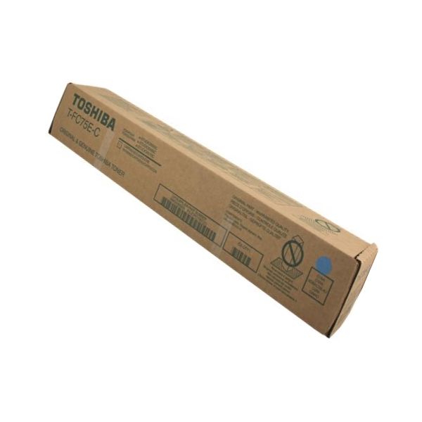 Toner Toshiba T-FC75E-C, azúrová (cyan), originál