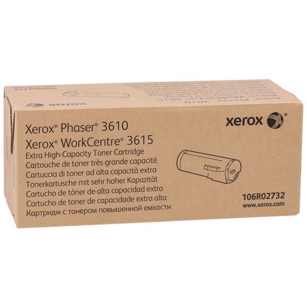 Toner Xerox 106R02732, 3610, 3615, čierna (black), originál