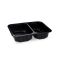 {Menu misa (PP) 2dielna čierna 227 x 178 x 50 mm 1300ml [320 ks]}